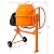 5 CU FT Electric Cement Mixer, 2/3 HP 650W Concrete Mixer Machine with Wheel and Stand, Portable Power Cement Mixer Machine, Suitable for Stucco and Seeds (5 Cu. Ft, Yellow)