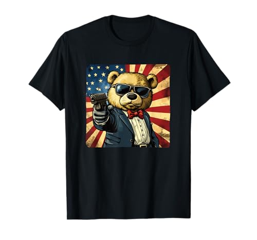 Costume d'ours en peluche en mode furtif T-Shirt