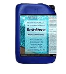 Resin Pro ® Resina Metacrilica Monocomponente ResinStone - Rivestimento per Pavimenti Stampati in Calcestruzzo, Consolidante, Impermeabile, Antipolvere, Carrabile - 5 L: 75m2