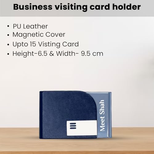 Image of Giftana Personalized Card Holder with Pen, Keychain with Name, 3 in 1 Customized Pen, Card Holder Keychain Gift Set, Personalised Gifts for Husband, Diwali Corporate Gifts for Employee (Blue)