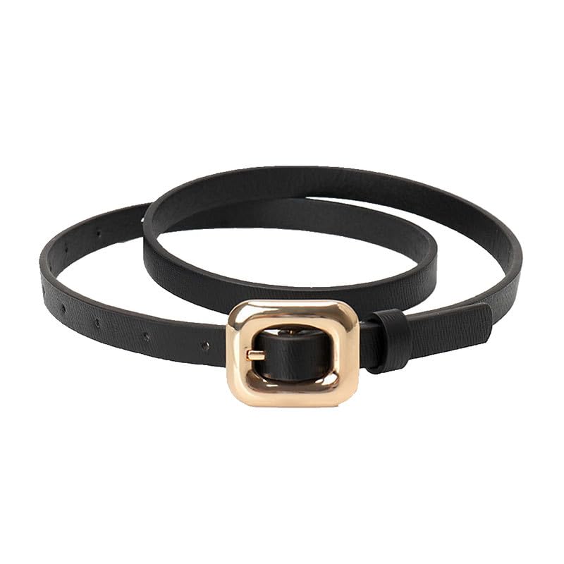 Thin Waist Belt for Women Pants Work Dress Jeans Ladies Adjustable Waistband Buckle Belt