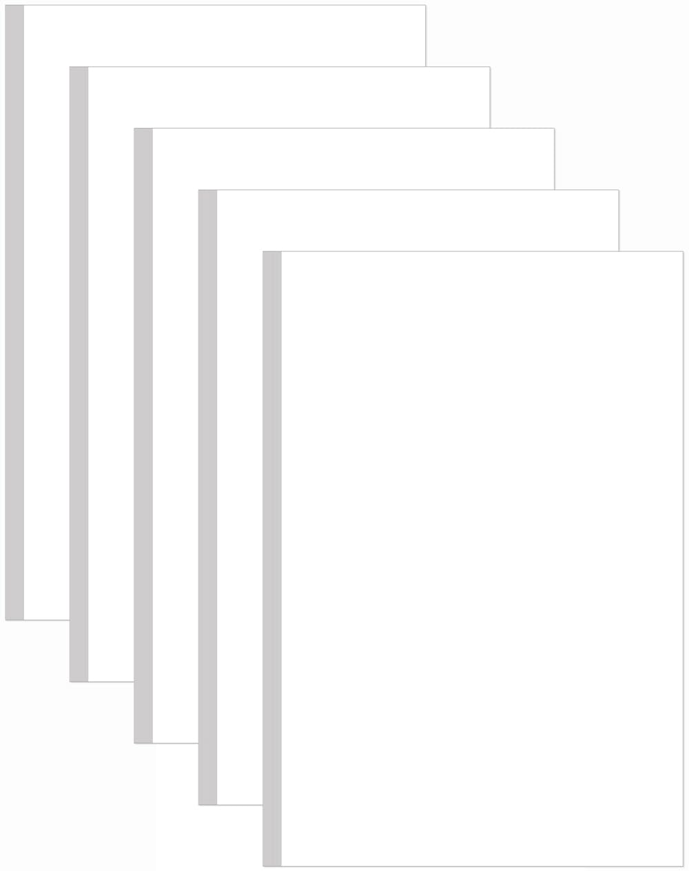 (5-Pack) 11" x 17" Blank Print Paper, 225Sheets/450Pages Blank Loose-Leaf Paper, DIY Template Printing in Office, 100gsm Blank Paper