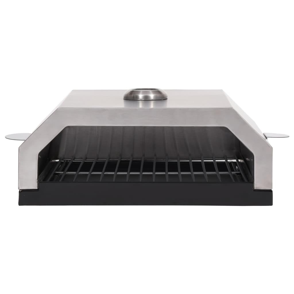 vidaXL Horno de Pizza con Piedra de Cerámica para Barbacoa Utensilio Cocina Plancha para Asar Tostador de Rápido Calentamiento Carbón Gas