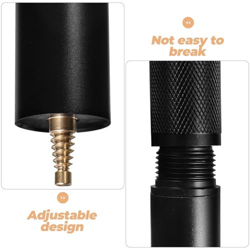 Rallonge de queue de billard en aluminium rigide accessoire solide noir - 7