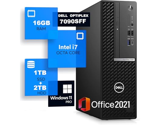 �y�����ςݕi�z DELL OptiPlex 7090SFF ��11���� i7 ������ 16GB / SSD:1TB+HDD:2TB/Windows11 Pro/MS Office2019/USB3.1/Type-C/DVD/4KHDR�Ή�/DP/WIFI�E