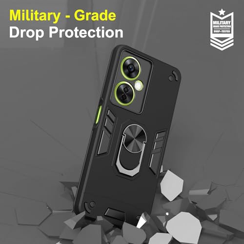 Image of NDCOM for OnePlus Nord CE 3 Lite 5G Back Cover, Mobile Cover OnePlus Nord CE 3 Lite 5G, Durable and Stylish OnePlus Nord CE3 Lite 5G Back Cover Ring Holder Case