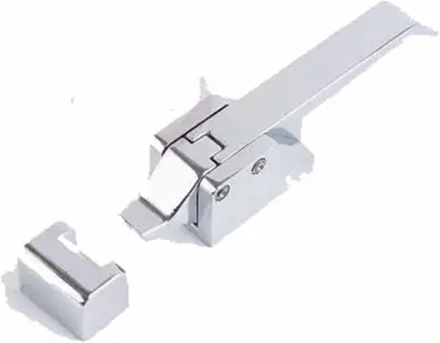 DK615 Oven Refrigerator Door Cabinets Freezer Handles Hasps Buckle Strong Industrial Cabinet Lock 1Pcs(Chrome no Key)