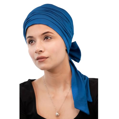 Chemo Silky Soft Bamboo Cap Headwrap with Long Ties for Women Cancer Hair Loss Turban