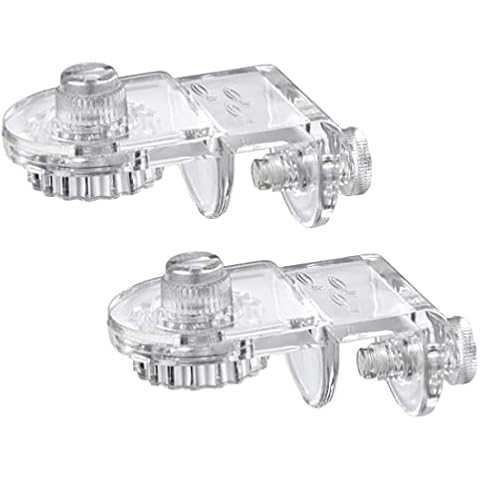 MiguCo 2pcs Acrylic Aquarium Top Mesh Clamps Fish Tank Escape Proof Net Fixing Clips Cover