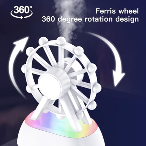 Diffuseur d'huiles essentielles avec haut-parleur Bluetooth et veilleuse rotative de 300 ml - 3