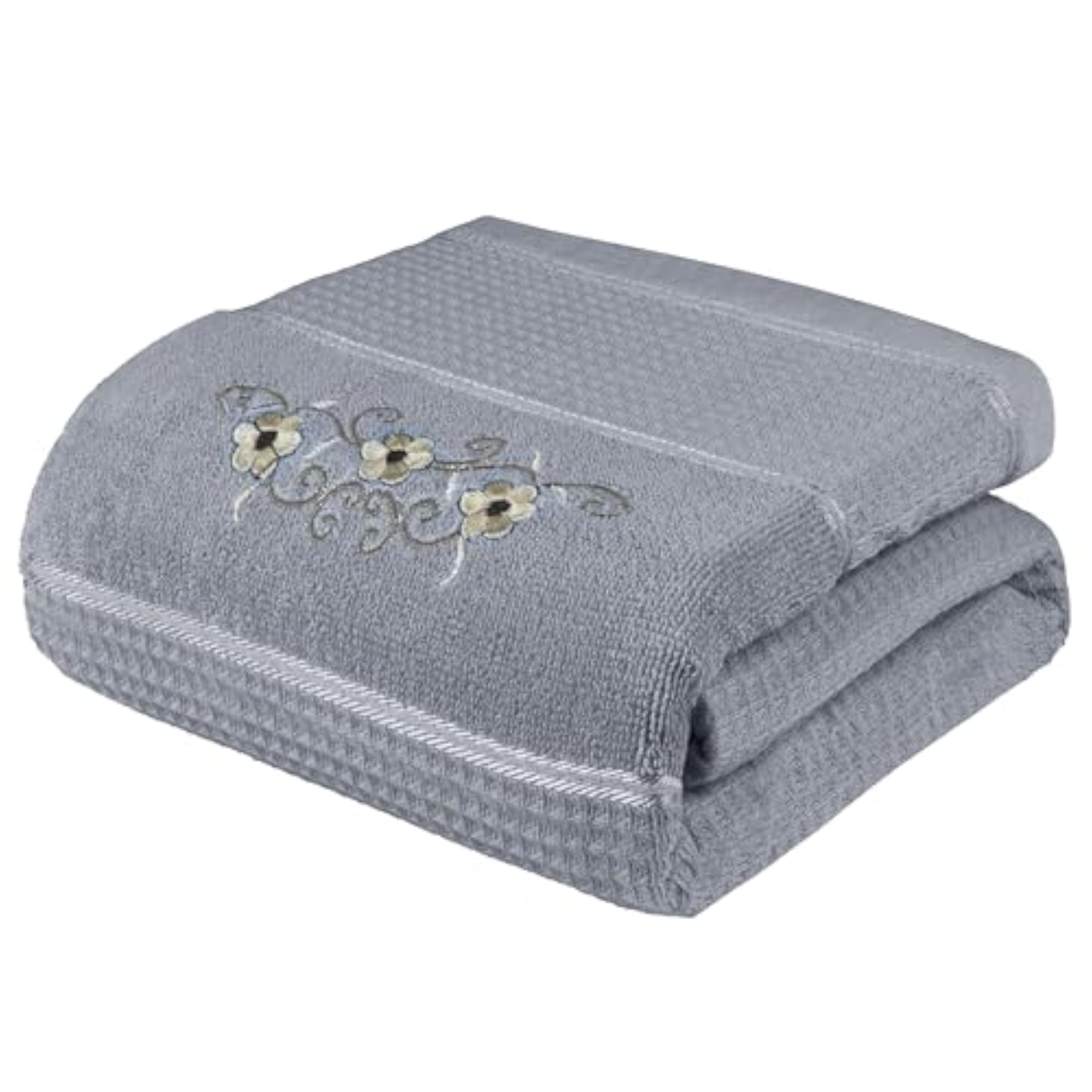 Large Quick Dry Bath Towel, Light Grey, 400 GSM