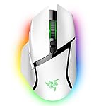 Razer Basilisk V3 Pro Customizable Wireless Gaming Mouse: Fast Optical Switches Gen-3 - HyperScroll Tilt Wheel - Chroma RGB - 11 Programmable Buttons - Focus Pro 30K Optical Sensor - White