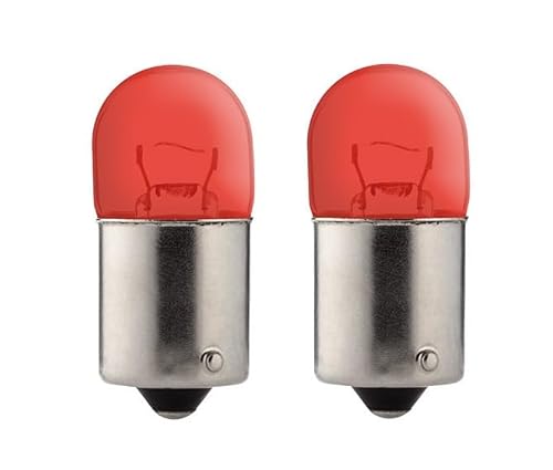 cyclingcolors 2x bombillas BA15s 5W 6V rojo lampara coche moto ciclomotore camión furgoneta tractor