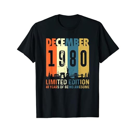 Edición limitada para 40 años, nacido en diciembre 1980 Camiseta