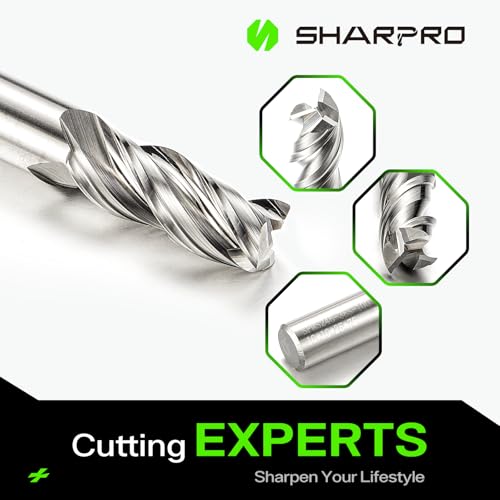 Image of 10MM End Mills 10MM Shank, 3 Flute Carbide Square Endmill, Upcut Spiral CNC Router Bits for Alloy Steel, Aluminum, Metal and Stainless Steel