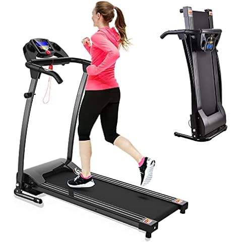 FYC Folding Treadmill for Home Portable Electric Treadmill Running Exercise Machine Compact Treadmill Foldable for Home Gym Fitness Workout Jogging Walking, Black Cover