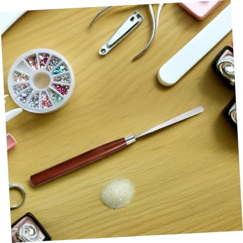 3 herramientas para manicura con pegamento y varilla miniatura 6