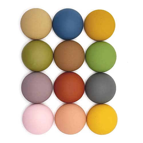 KROYSEA 12PCS Strong Fridge Magnets, Colorful Decorative Matte Refrigerator Magnets, Cute Whiteboard Magnets, for Office Cabinets and Dishwasher