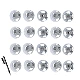 20 Pcs Resound Hearing Aid Domes,Hearing Aid Parts for Daily Hearing Assistance,Comfortable Silicone Design,Jabra Hearing Aid Accessories with Brush,Hearing Aid Tips Domes (Medium Size)