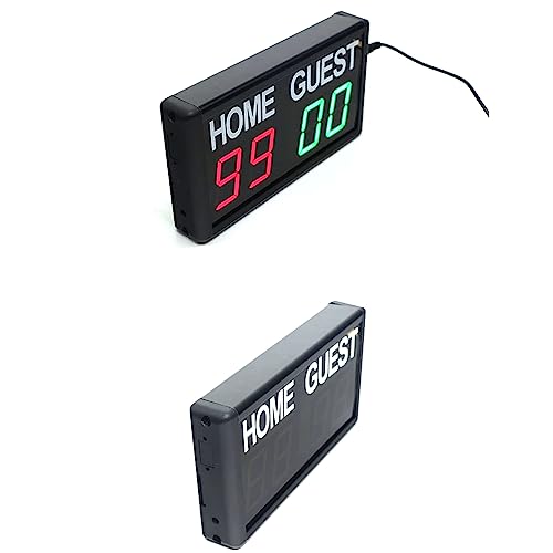 Marcador digital portátil de mesa, reloj marcador profesional para pared con control remoto o aplicación y ajuste de brillo en 5 niveles, para bádminton, tenis de mesa y voleibol miniatura 7