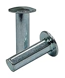 Steel Rivets Solid Rivets Truss Head Rivet Zinc Plated 100 Pcs 3/16