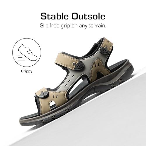 DREAM PAIRS Men’s Arch Support Hiking Sandals Sport Outdoor Athletic Comfortable Summer Beach Water Sandals4