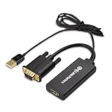 Cable Matters VGA to HDMI Converter (VGA to HDMI Adapter) with Audio...