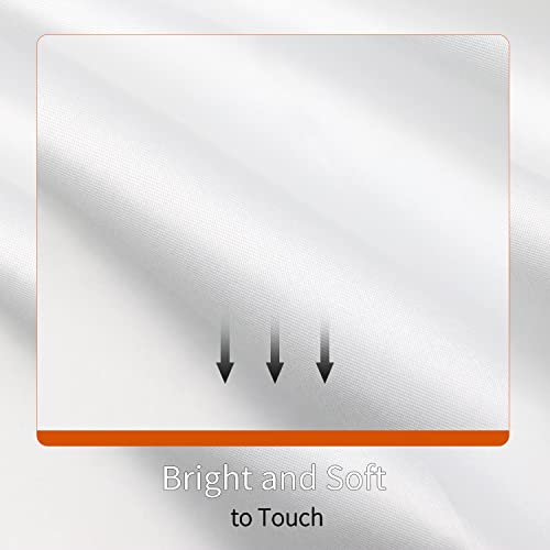 25 Pack Cloth Napkins 17 X 17 Inch Square Satin Cloth Napkins, Soft Table Napkins Bright Silk Dinner Napkin Cloth (White) #TOP2