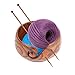 Hilitand Yarn Bowl,Handcrafted Yarn Ball/Skein Storage Bowl Holder Crochet Yarn Holder Bowl with Holes for Knitting & Crochet Yarn Storage(18-20CM)
