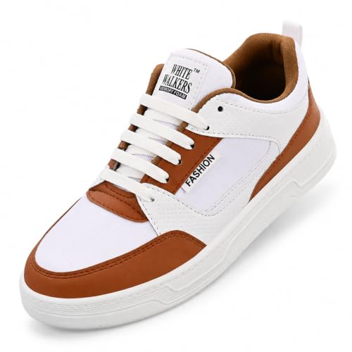Image of White Walkers Men's White & Multicolor Casual Sneakers for Men