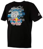 Kini Red Bull T-Shirt mit Rundhals-Ausschnitt, Grafik-Print vorn, Weblabel am Ärmel und kleinem 