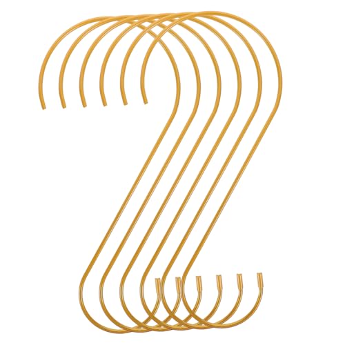 Abaodam 6Pcs S Hook Bird Feeder Hangers Durable Hanging Garden Hooks for Plants and Feeders Outdoor Decorative Plant Support