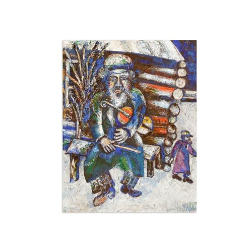 Tableau sur toile Chagall Man 2 format 30x40cm pour habiller un mur vide sans cadre