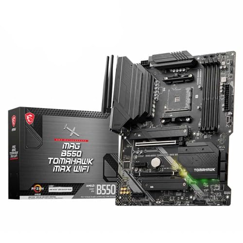 MAG B550 TOMAHAWK MAX WIFI Scheda Madre AMD ATX, AM4 - AMD Ryzen 5000 Ready - DDR4 Boost 5100+MHz/OC, PCIe 4.0 & 3.0 x16, M.2 Gen4 & Gen3, 2.5G LAN, Wi-Fi 6E, B Lluetooth 5. 2 - Scheda madre - Immagine 4