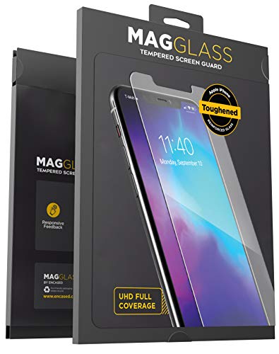 iPhone 11 Pro Max Tempered Glass Screen Protector - MagGlass Premium HD Display Guard (Retail Packaging)