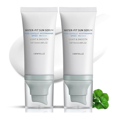 2Pcs Centella Sunscreen SPF 50, Airy-Light Hyalu Cica Water-Fit S...