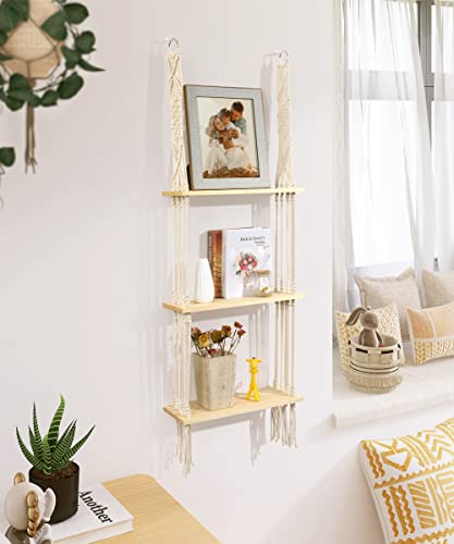 SUMGAR Mensola da parete in legno macramè