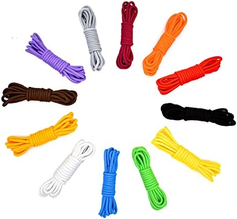 YuanhuaRongsheng 12 Pairs 40 Inch Round Shoelaces Sneakers Shoe Laces Strings for Sports Shoes Boots Sneakers Skates (12 Colors)