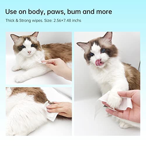 Petgravity-4-in-1-Universal-Pet-Knots-Remover-Multifunctional-Pet-Hair-Cleaning-with-Wet-Wipes-Reusable-Magic-Hair-Comb-Dog-Hair-Brush-for-Pet-Massage-and-Grooming-LongHaired-Blue