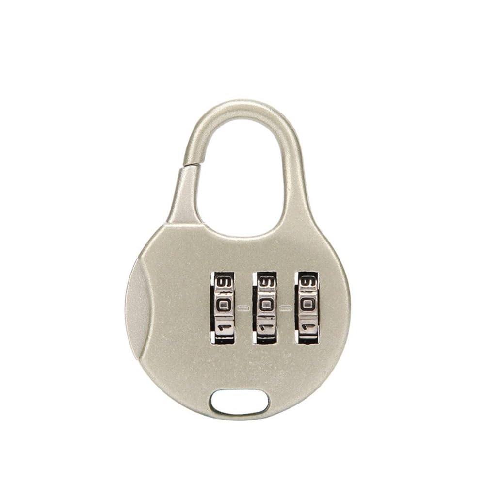 Suitcase Locks, 3-Digit Combination Password Padlock for Luggage, Multicolor(A-Silver)