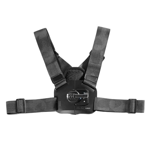 SMALLRIG Quick Release Action Camera Chest Mount with Adjustable Harness Strap Safety Lock for GoPr_ Hero 13/12/11/10/9 for DJI Osmo Action 6/5 Pro/4/3 for Insta360 Ace Pro 2 for AKASO - 5720