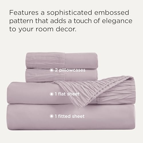 Image of Bedsure Full Size Bed Sheets - 4 Pieces Soft Full Sheet Set - Breathable & Cooling - Hotel Luxury - Easy Care Polyester Microfiber Bedding for Women, Men, Pink Mocha