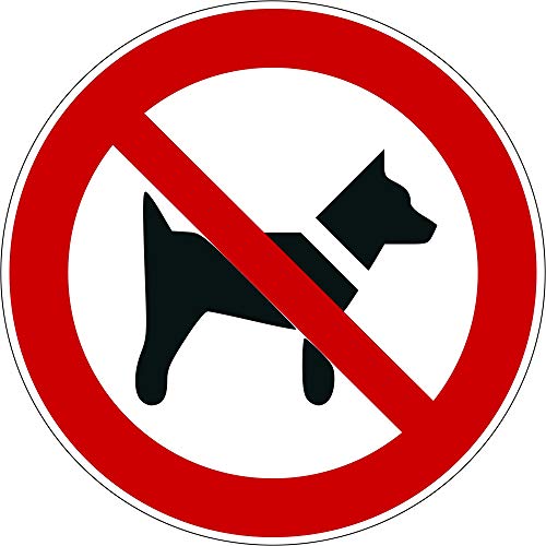 Interdit aux chiens - Diamètre de 200 mm