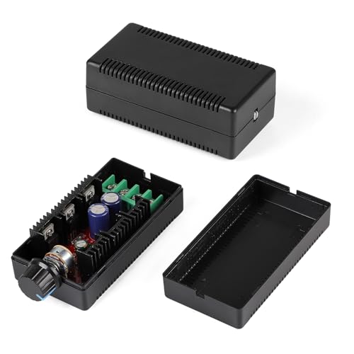 SWAWIS 12V 24V 48V 2000W MAX 9-50V 40A DC Régulateur de Vitesse du Moteur, Variateur de Vitesse pour Moteu avec Logement, PWM HHO RC Contrôleur