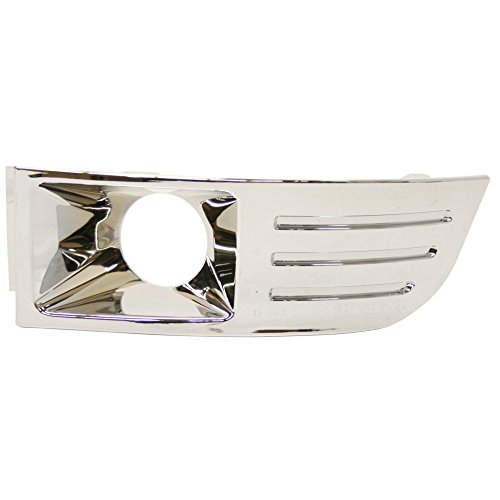 Evan Fischer Fog Light Molding compatible with Ford Flex 09-12 Left Side Bezel Chrome