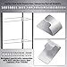 Yaocom 8 Pcs Metal Shelf Bracket Clips Compatible with IKEA Fabrikor # 114594 Bookcase Shelf Bracket Glass Door Galvanized Steel Silver