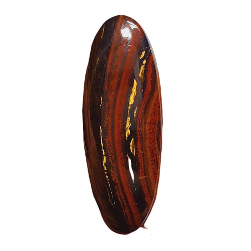 Œil de tigre en fer gemme ovale pour fabrication collier bague pendentif