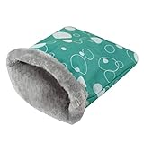 POPETPOP Plush Hamster Sleeping Bag Guinea Pouch Bed Small Animal Sleep Sack Winter Warm Hideout...