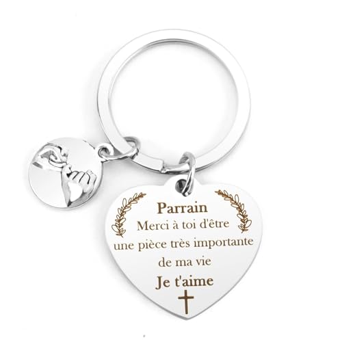 Cadeau Parrain Porte Clé Pour Parrain Anniversaire Cadeau Baptême Parrain Marraine De Ma Filleule Cadeaux Bapteme Pour Parrains Cadeaux Fete Des Peres Paques...
