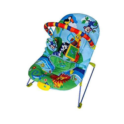 COLORBABY Cadeira Infantil Musical E Vibratória Soft Ballagio Color Baby Azul